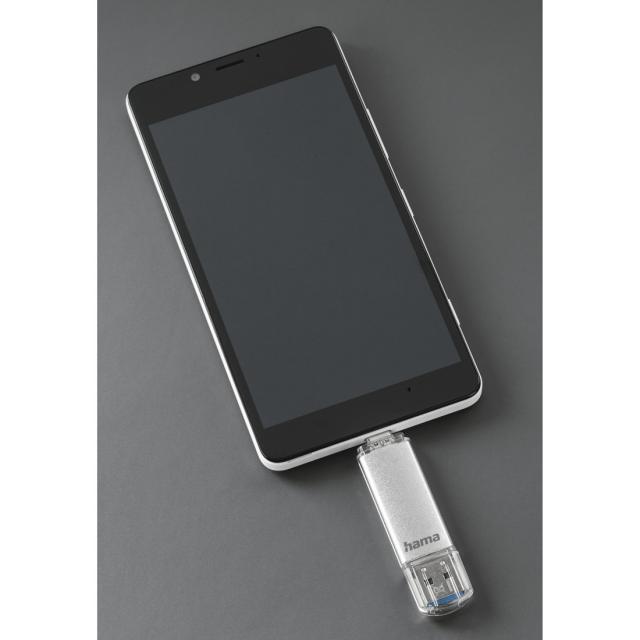 USB памет HAMA Тип USB-C/ USB-A 3.0 Laeta, 16GB, 40Mb/s 