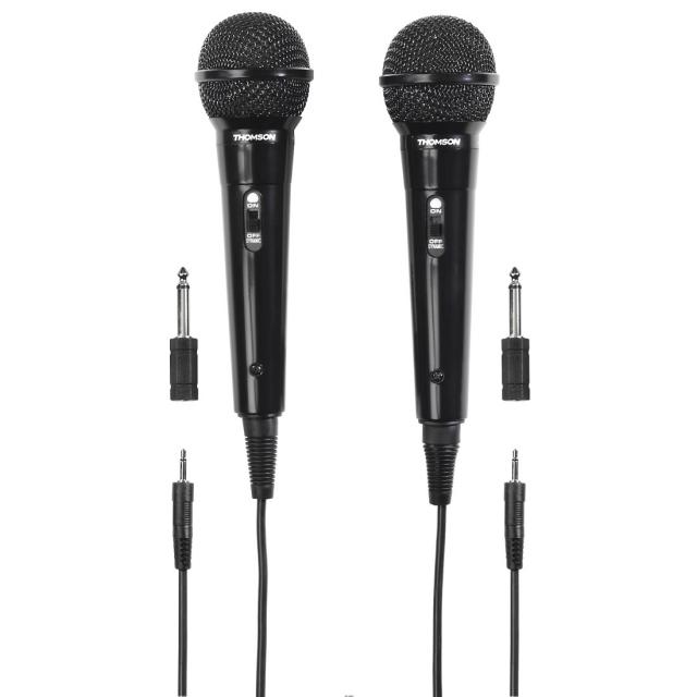 Thomson M135D Dynamic Microphone, Karaoke, Pack of 2 