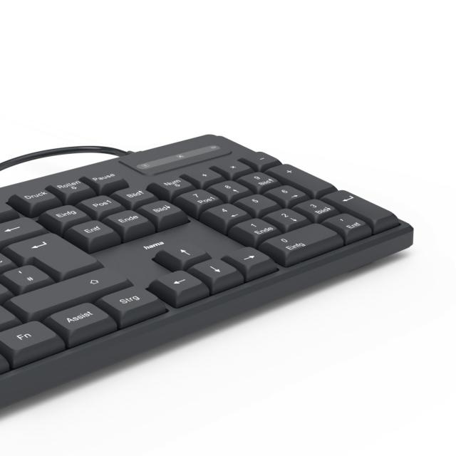 Hama Cable Keyboard CK-100, 