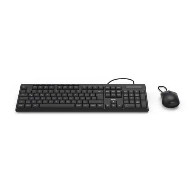 Hama Cable Keyboard/Mouse Set CKM-200, 173054 