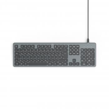 HAMA Wired Keyboard "CK-400", USB, Illuminated, Full Size, Black