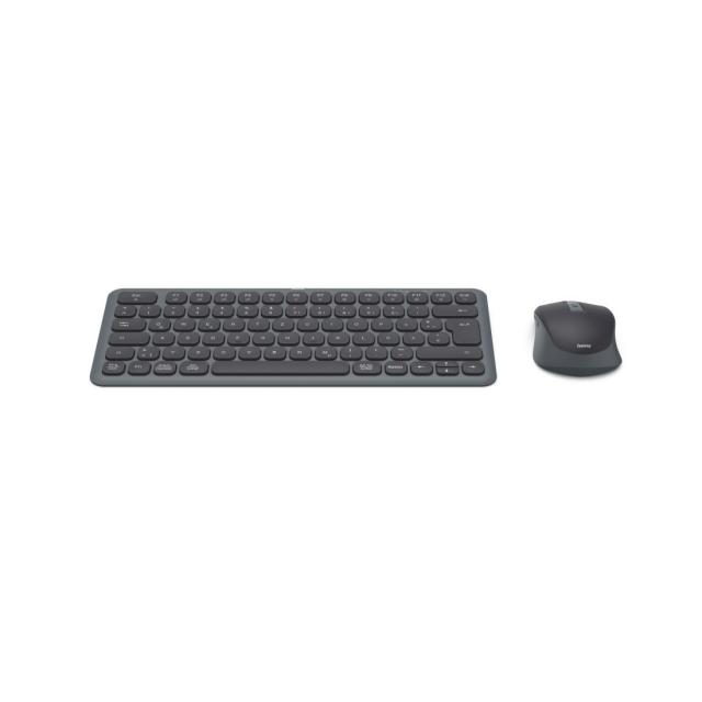 HAMA Wireless mini keyboard and mouse set "WKM-500", TKL, Cyrillic, 173061 