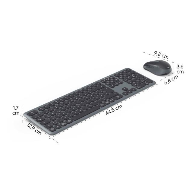 Hama Wireless keyboard and mouse set WKM-550, black 173065 