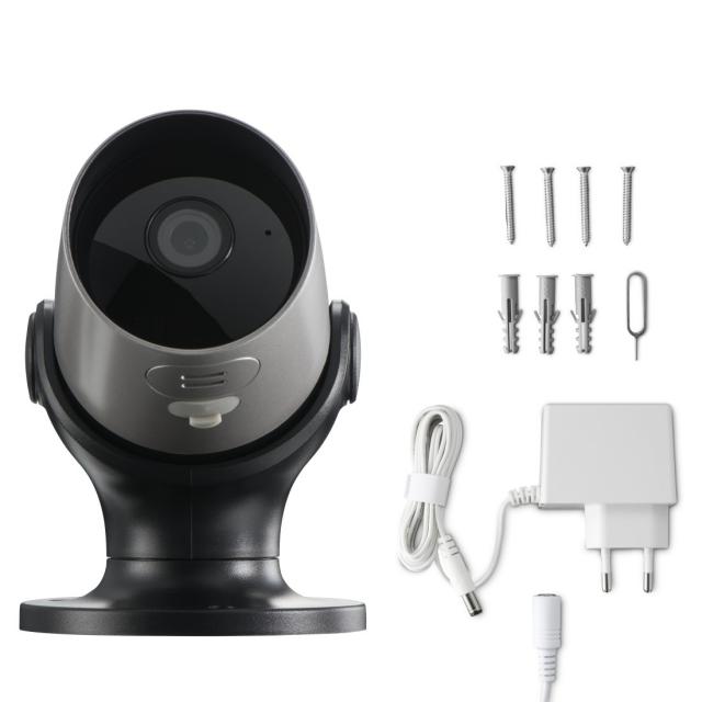 Hama Surveillance Camera, WLAN, for Outdoors, without Hub, Night Vision, 1080p, 176646 