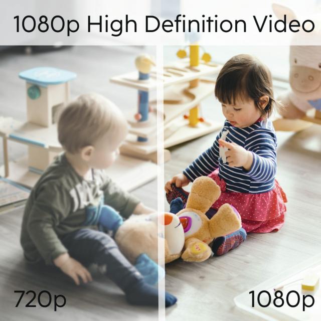 HAMA WiFi камера 1080p, за закрити помещения, въртяща се, сензор за движение, черна 