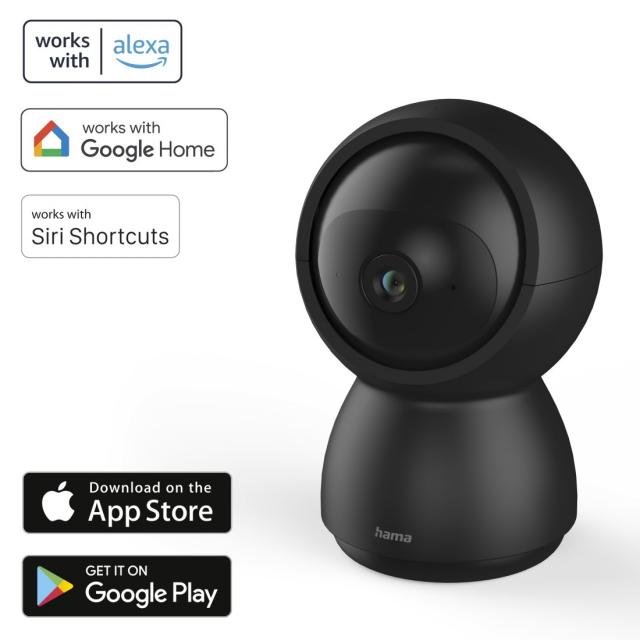 Hama Surveillance Camera, WLAN, Indoors, Swivel, Motion Sensor, Recording 