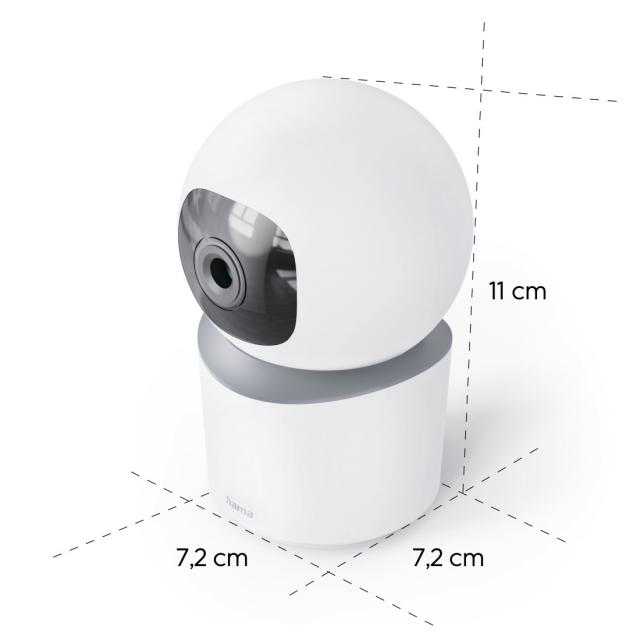 Hama Smart Surveillance Camera, WLAN, Indoor, Recording, Swivel, Full HD, 176652 