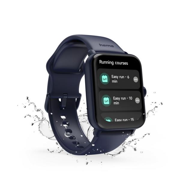 Hama “6010” Smart Watch, GPS, TFT Display 1.65", Phone Function, waterproof, 178621 