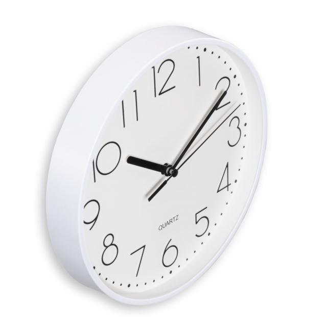 Hama "Salina" Wall Clock, Ø 22 cm, No Ticking, white 