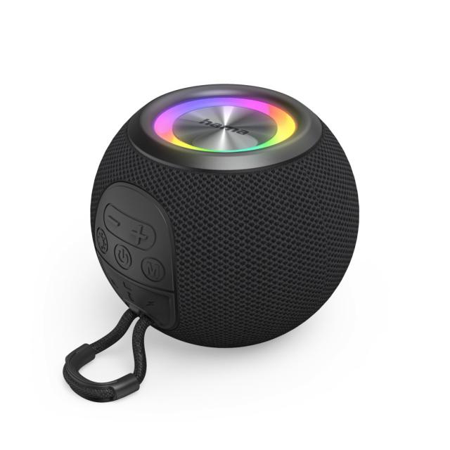 Hama "Ball Shape Speaker" Bluetooth® Loudspeaker, 5 Light Modes, 5W 