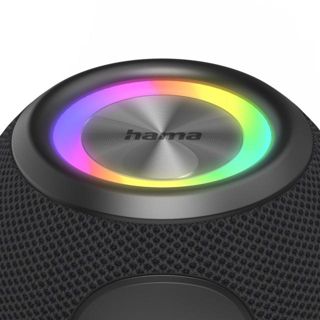 Hama "Ball Shape Speaker" Bluetooth® Loudspeaker, 5 Light Modes, 5W 