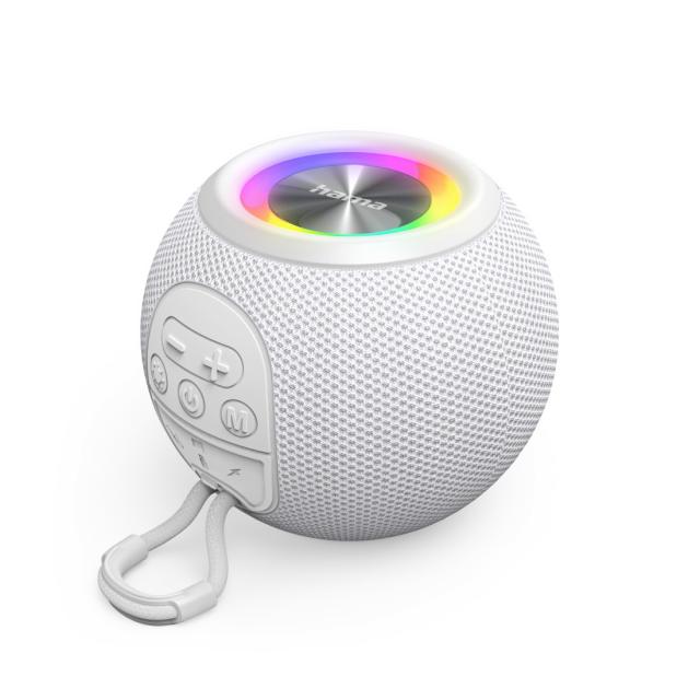 HAMA Блутут колонка "Ball Shape Speaker", 5 светлинни режима, 5W, 188238 