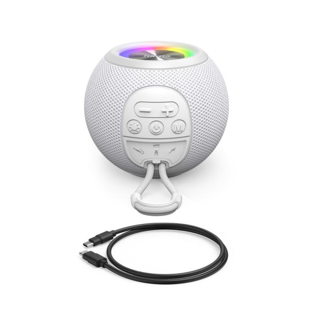 Hama "Ball Shape Speaker" Bluetooth® Loudspeaker, 5 Light Modes, 5W, 188238 