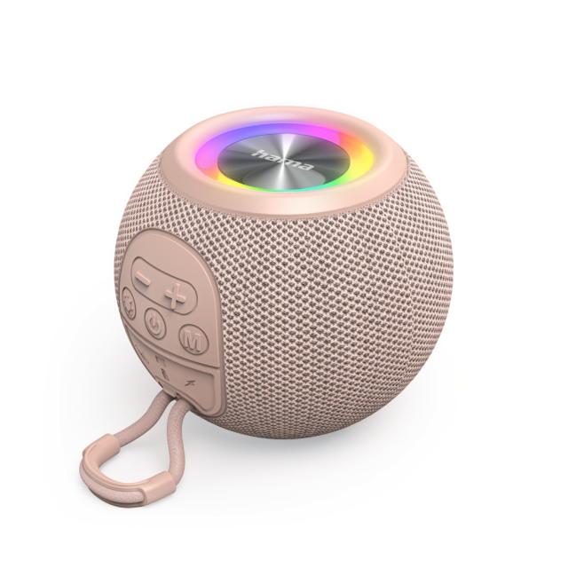 Hama "Ball Shape Speaker" Bluetooth® Loudspeaker, 5 Light Modes, 5W, 188240 