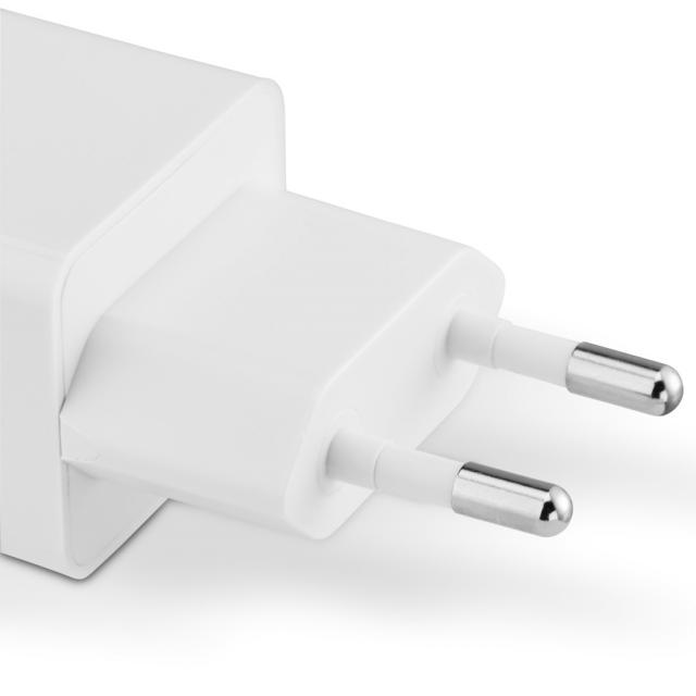 Hama Fast Charger, GaN, 2x USB-C, 1x USB-A, Mini Charger, PD, 65 W, white 