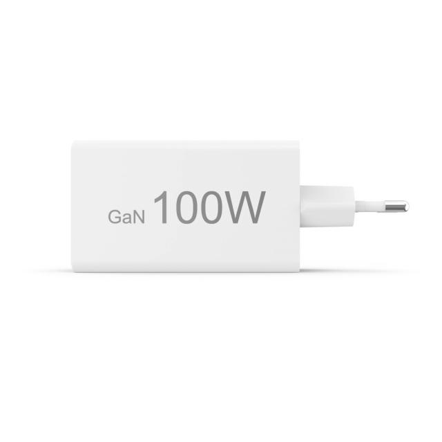 HAMA Бързо зарядно 220V, 100 W GaN, 2x USB-C PD, 1x USB-A QC 