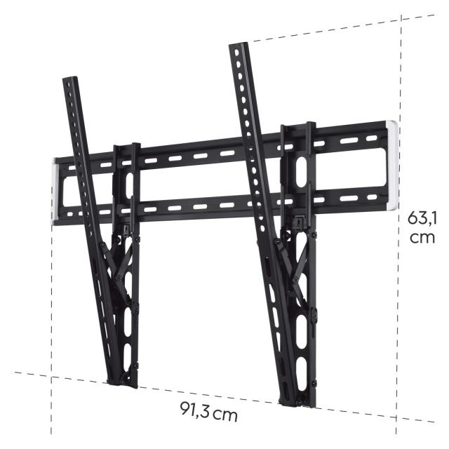 Hama TV Wall Bracket, Tilt, 254 cm (100") up to 75 kg, 220818 