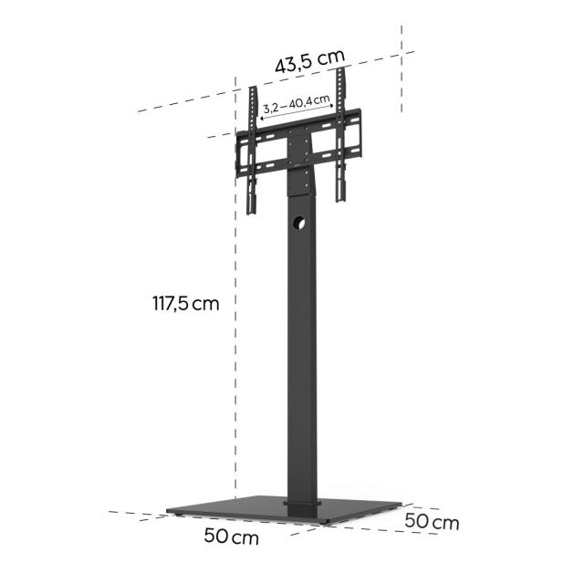 HAMA Стойка за TV, регулируема, 165 cm (65"), до 35 кг, 220868 