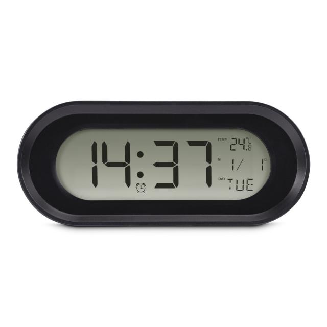 Hama "Samos" Digital Alarm Clock, LCD, black 