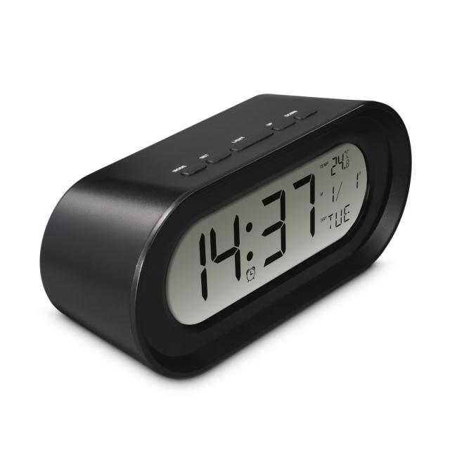 Hama "Samos" Digital Alarm Clock, LCD, black 