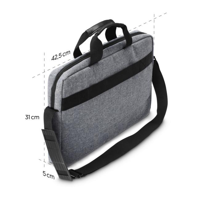 Hama "Genua" Laptop Bag, up to 40 cm (15.6"), grey 