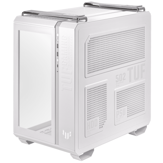 Кутия ASUS TUF Gaming GT502 WHITE EDITION, Mid-Tower 