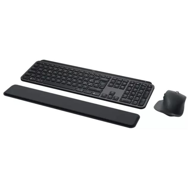 Kомплект клавиатура с мишка Logitech MX Keys S Combo, Подложка за китка, Черен 
