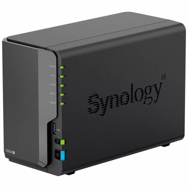 Сторидж Synology NAS Synology DS224+, За 2 диска, Малък и среден бизнес 