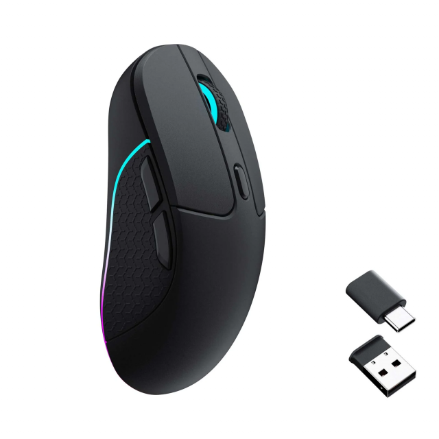 Gaming Mouse Keychron M3, Matte Black Wireless 