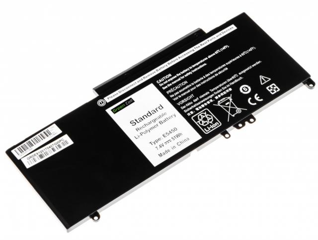 Батерия  за лаптоп GREEN CELL, Dell Latitude E5450 E5470 E5550 E5570, 7.4V, 6900mAh 