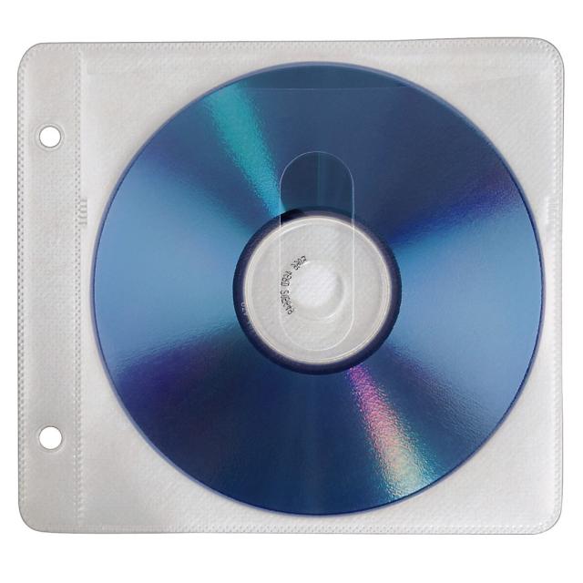 Hama CD/DVD Ring Binder Sleeves, 84101 