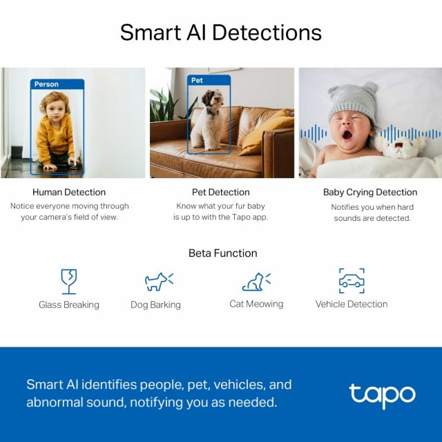 TP-Link Tapo C220 - Pan/Tilt Wi-Fi Camera with AI 