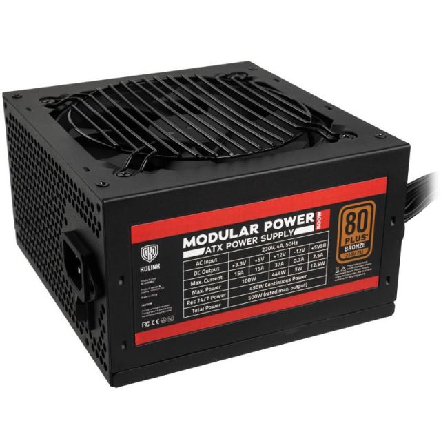 Захранващ блок Kolink Modular Power 500W 80 PLUS Bronze 