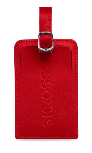 Етикетник за багаж Skross Luggage Tags, Карта за контакт, Червен 