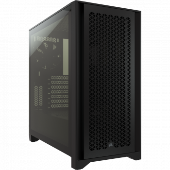 Кутия Corsair 4000D Airflow Mid Tower, Tempered Glass, Черна