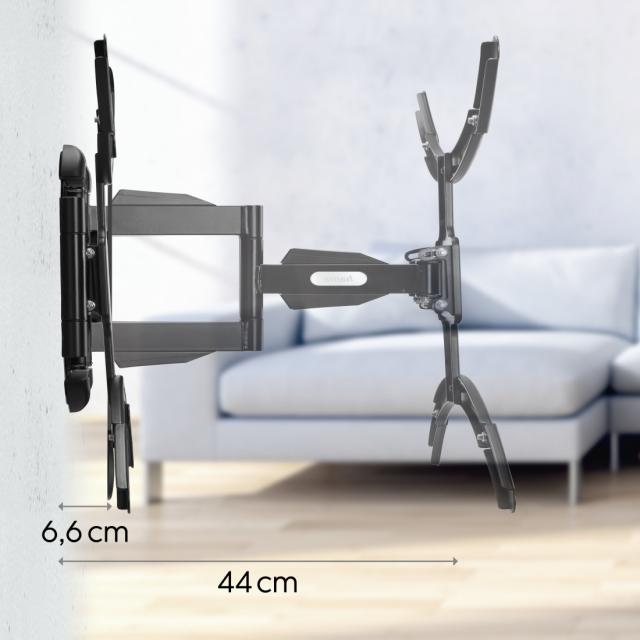 Hama TV Wall Bracket, Swivel, Tilt, Pull-out, 229 cm (90"), 220837 