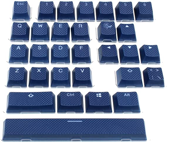 Капачки за механична клавиатура Ducky Navy 31-Keycap Set Rubber Backlit Double-Shot US Layout 