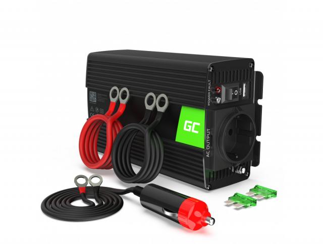 Инвертор GREEN CELL 24V/300W  чиста синусоида 