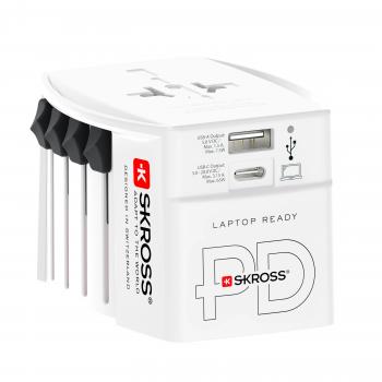 World Adapter SKROSS AC65PD, USB-A, USB-C, 1.302976