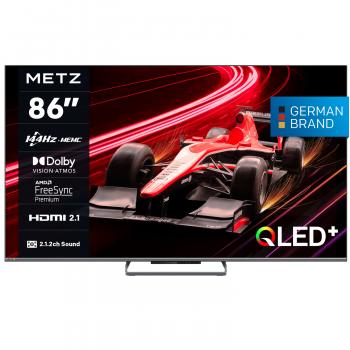 Телевизор METZ 86MQE8000Z, 86"(217 см), QLED, Google TV, 4K/UND, 144Hz