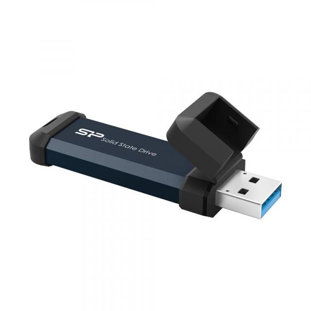 Външен SSD Silicon Power MS60 Blue 500GB, USB-A 3.2 Gen2 