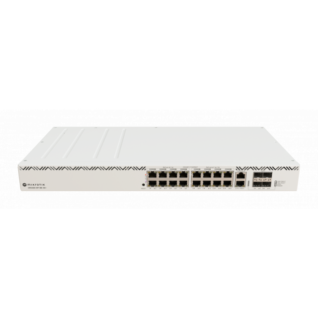 Суич MikroTik CRS320-8P-8B-4S+RM, 16 x Gigabit Ethernet ports, 4 x SFP+ 