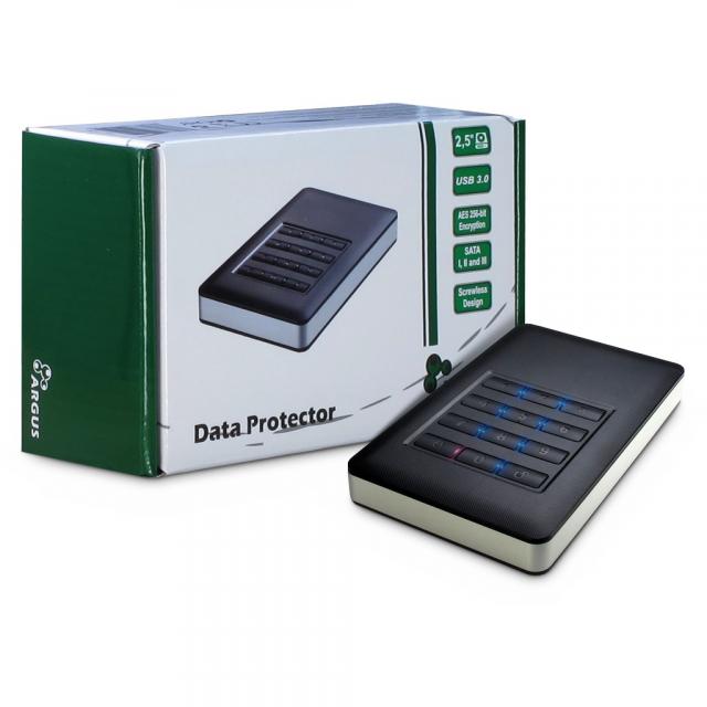 Чекмедже за твърд диск Inter-Tech Argus GD-MSLK01 2.5" USB 3.0, 256-bit AES Encryption 