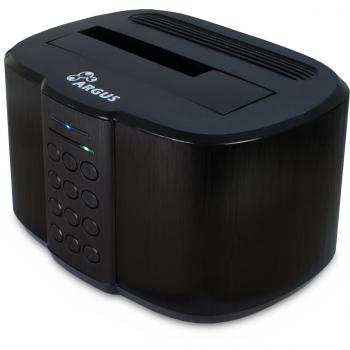 Encryption Dockingstation Inter-Tech Argus GD-PDLK02 for 2.5" or 3.5" SSD/HDD, 256-bit AES Encryption