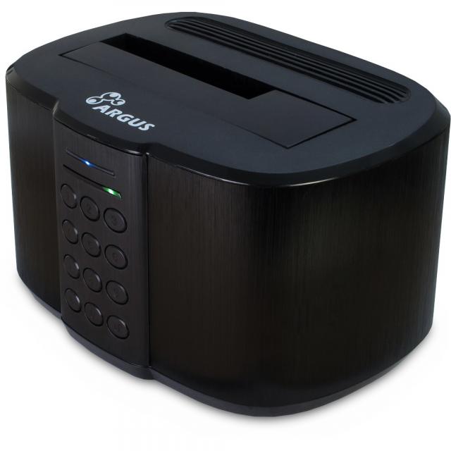 Encryption Dockingstation Inter-Tech Argus GD-PDLK02 for 2.5" or 3.5" SSD/HDD, 256-bit AES Encryption 