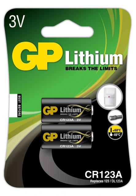 Lithium Photo Battery GP CR123 3V 