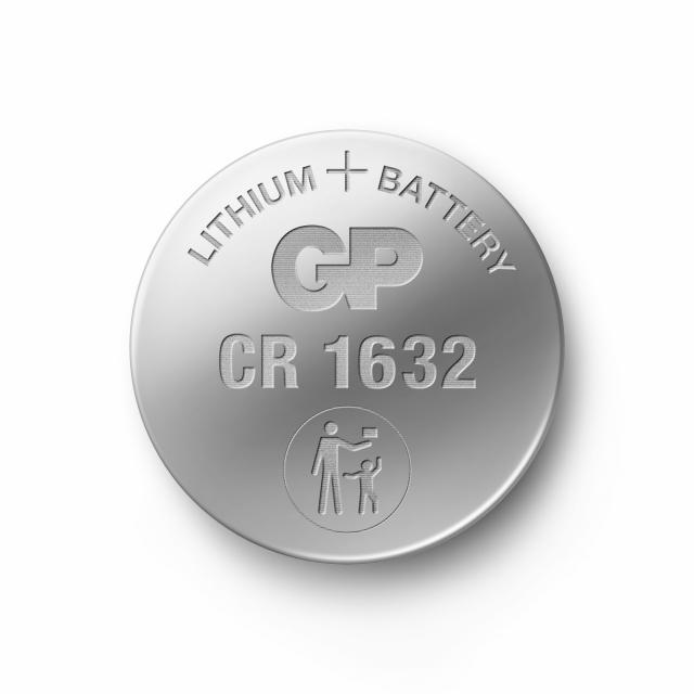 Battery lithium CR1632 3V  GP BATTERIES, 1 pcs in blister /price is for 1 pc/ 