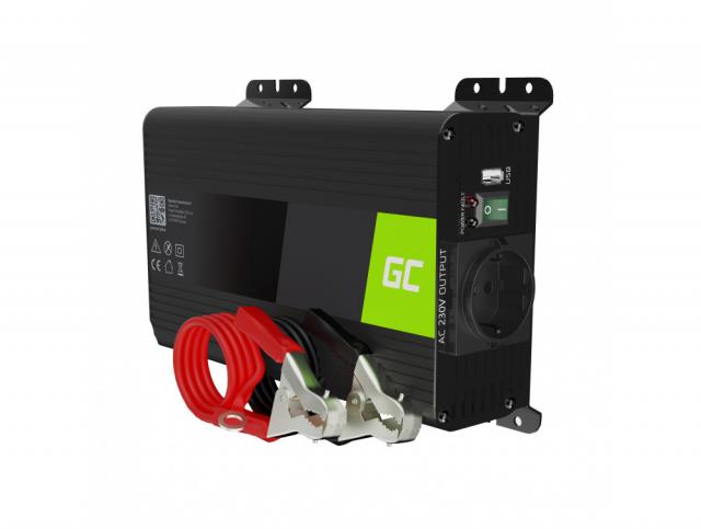 Inverter GREEN CELL 12V  300W/600W  Pure Sine Wave 