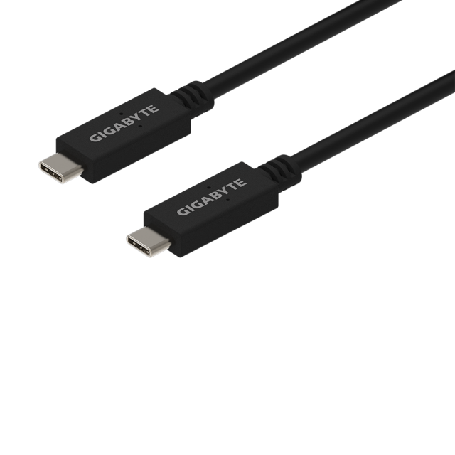 Кабел GIGABYTE USB Type-C мъжко към USB Type-C мъжко  3.2Gen, 1 м 10Gbp/s 