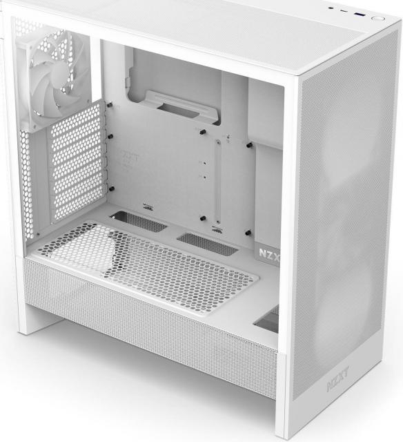 Кутия NZXT H5 Flow 2024 White, Mid-Tower 